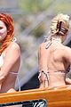 bella-thorne-yellow-bikini-lake-como-with-benjamin-mascolo